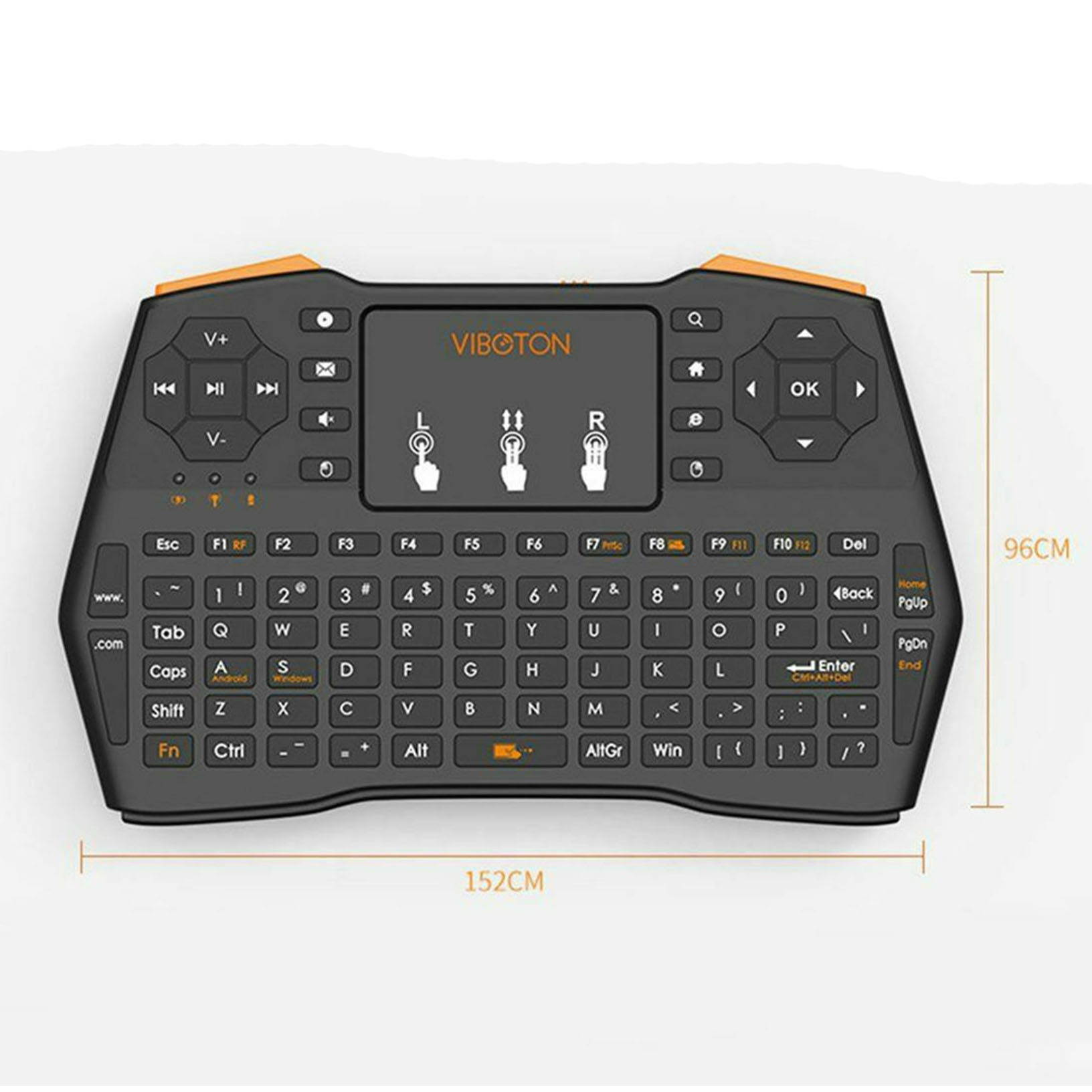 I8plus Mini Handheld 2.4G Wireless Keyboard Air Mouse Touchpad 5 Version