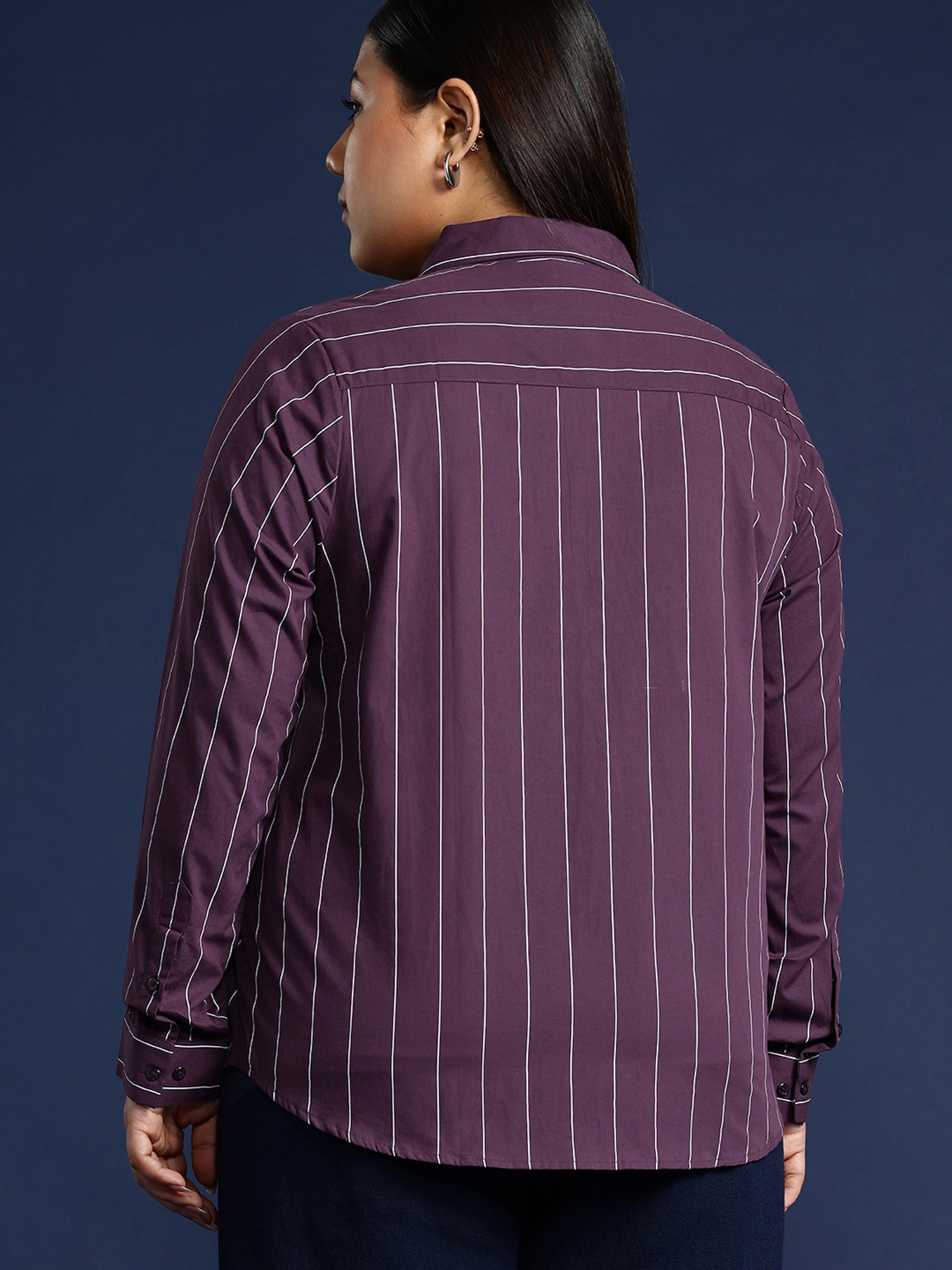 Van Heusen Maroon Plain Formal Shirt