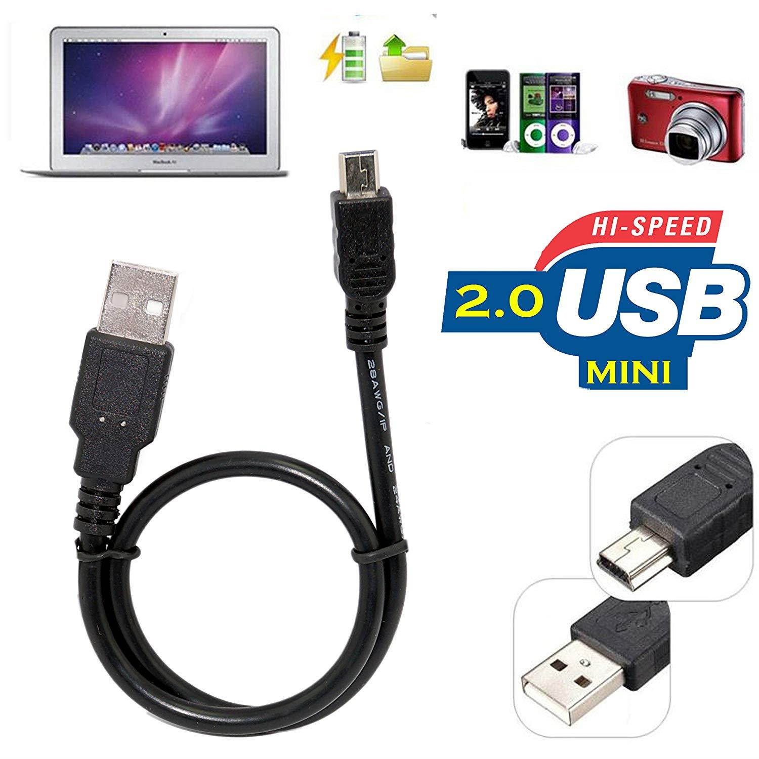 10 Pack 27cm(0.88 feet) USB 2.0 A to Mini 5 pin B Cable for External HDDS/Camera/Card Readers