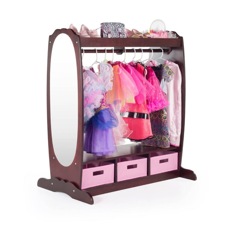 Kids' Dress Up Center with Storage Espresso - Guidecraft