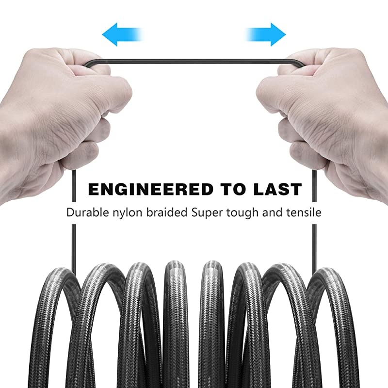 Apple MFI Certified Lightning to 35mm Male Aux Cable 4FT12M Nylon Braided Audio Cord Compatible with iPhone 11 Pro MaxXsXRX87 Car Stereo Home Stereo and More Black2 Pack