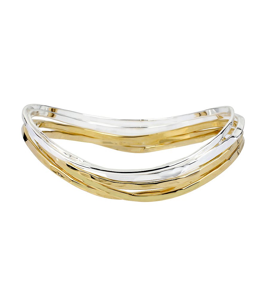 Robert Lee Morris Soho 5-Piece Two-Tone Bangle Bracelet Set