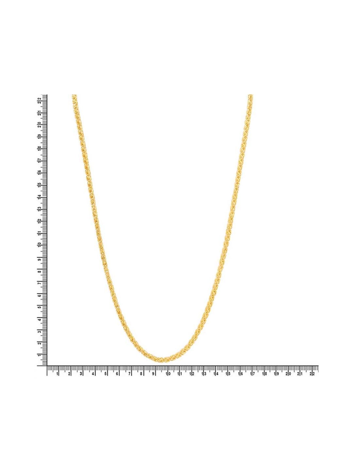 Waman Hari Pethe Jewellers BIS Hallmark 18k Yellow Gold Chain