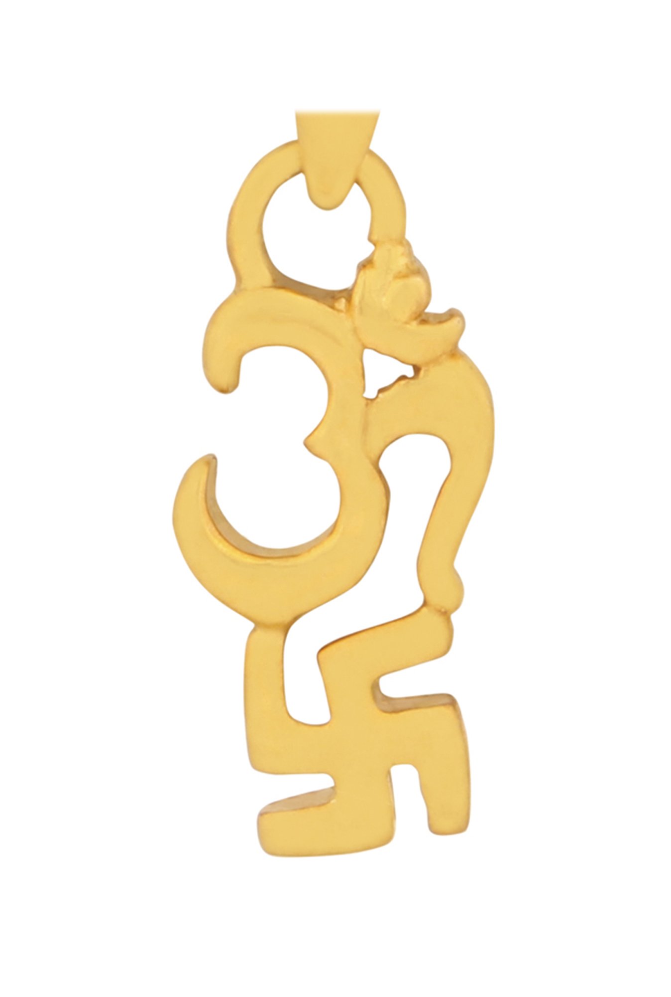 PC Jeweller Om With Swastik 22 kt Gold Pendant without Chain