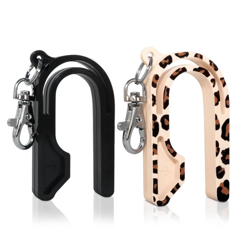 The Car Seat Key Car Seat Accessories - Leopard & Black 2pk