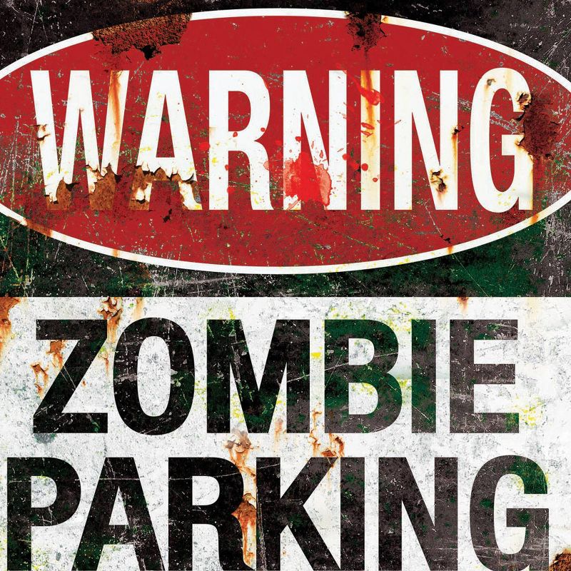 Halloween Metal Sign - Zombie Parking