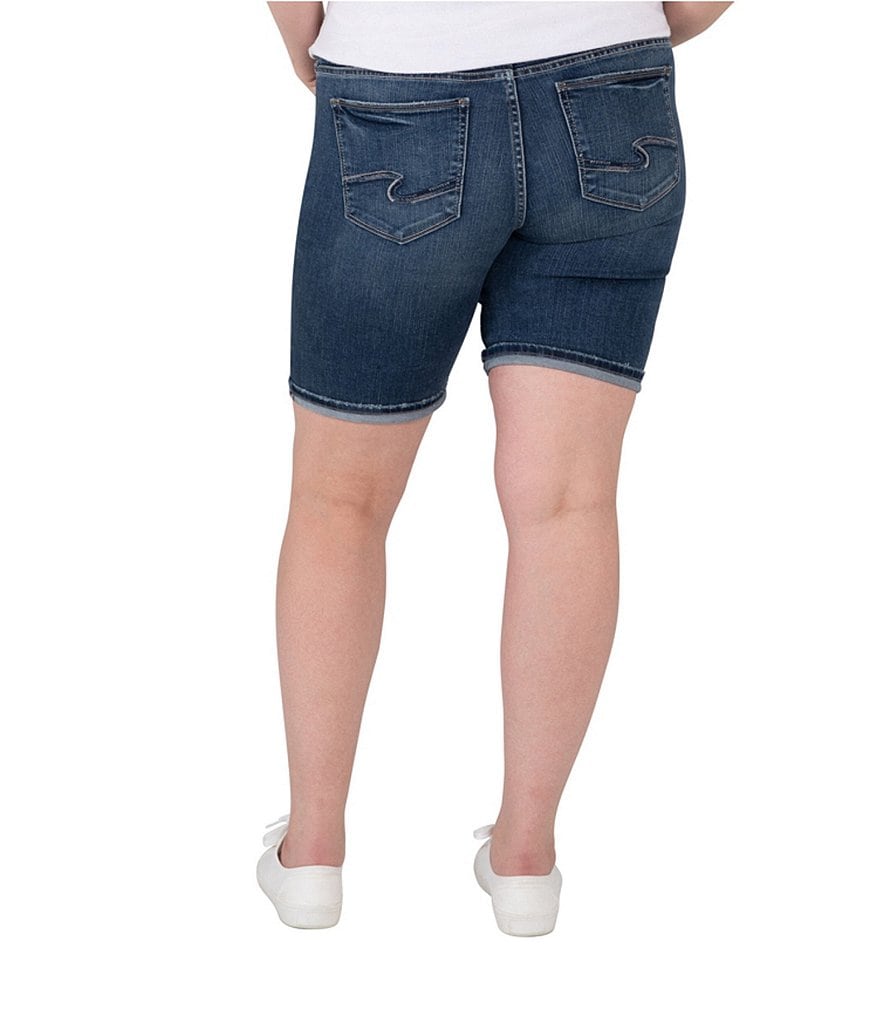 Vince Camuto Plus Size Tencel Drawstring Shorts