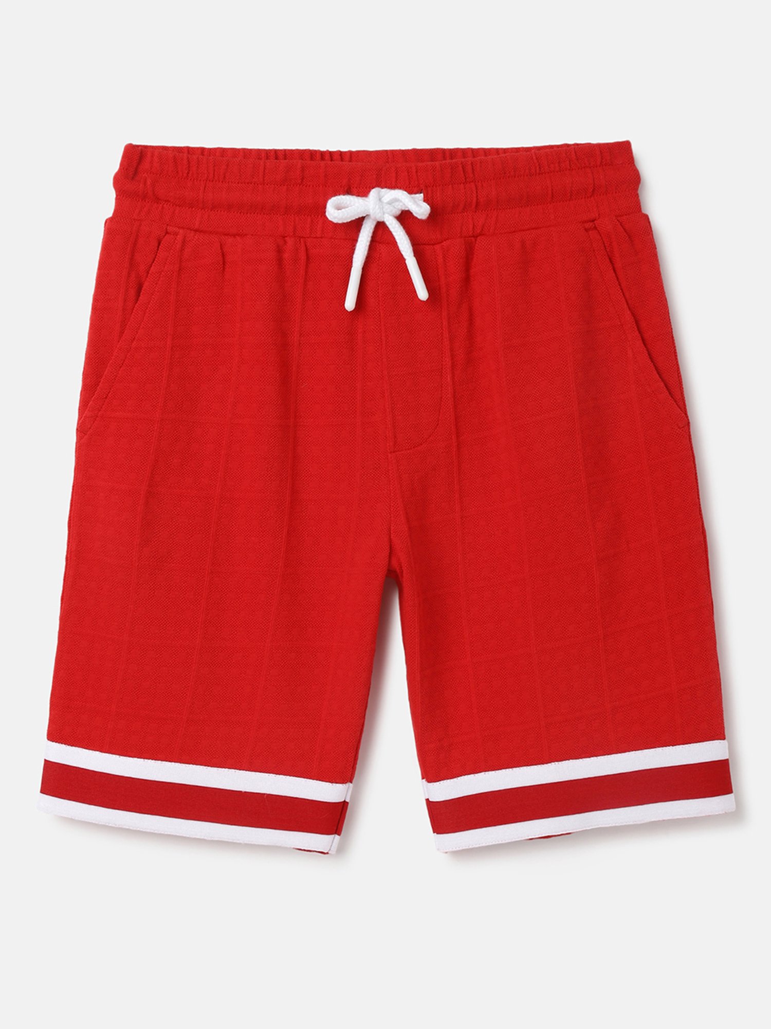United Colors of Benetton Kids Red Solid Shorts