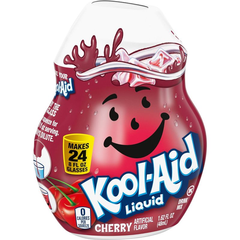 Kool-Aid Cherry Liquid Water Enhancer - 1.62 fl oz Bottle