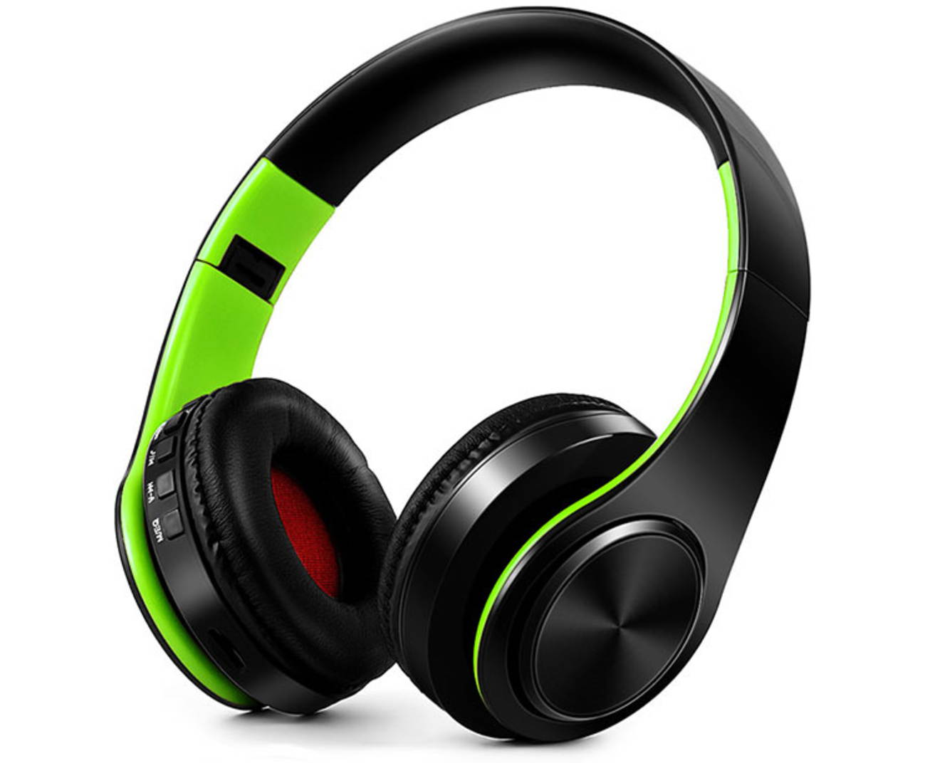 Bluetooth Headphones Over Ear, Hi-Fi Stereo Wireless Headset, Foldable, Soft Memory-Protein Earmuffs, w/Built-in Mic FM and Wired Mode for PC/Cell Phones/TV