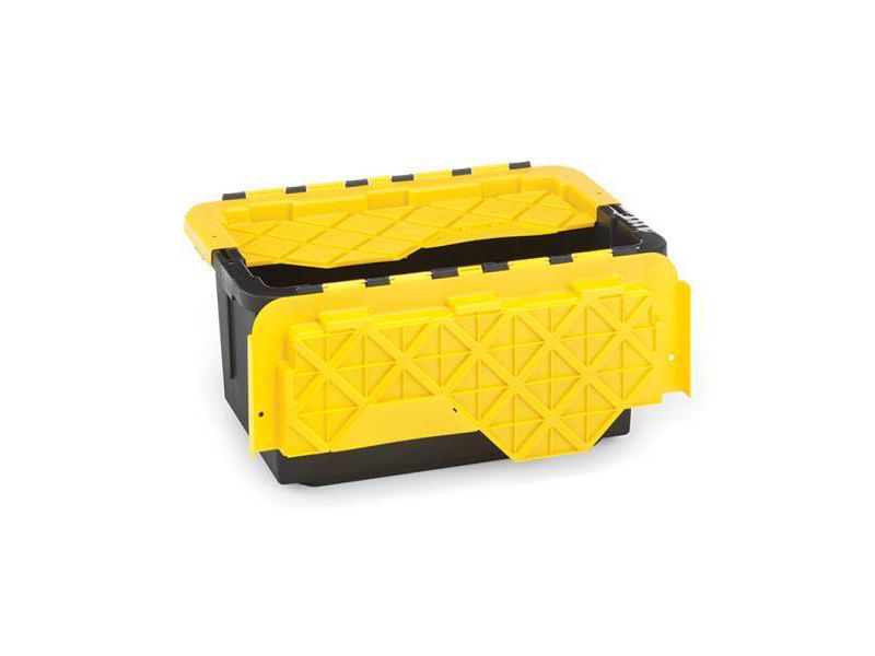 6pk 15gal Durabilt Flip Cover Tough Container - Homz