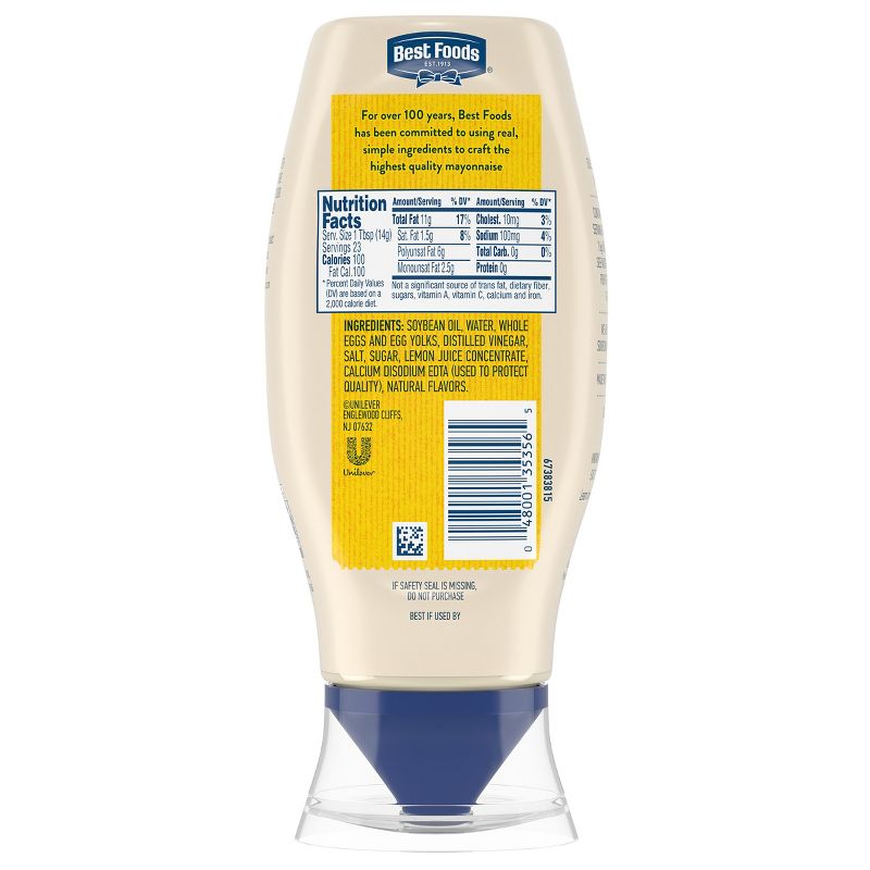 Best Foods Real Mayonnaise Squeeze - 11.5oz