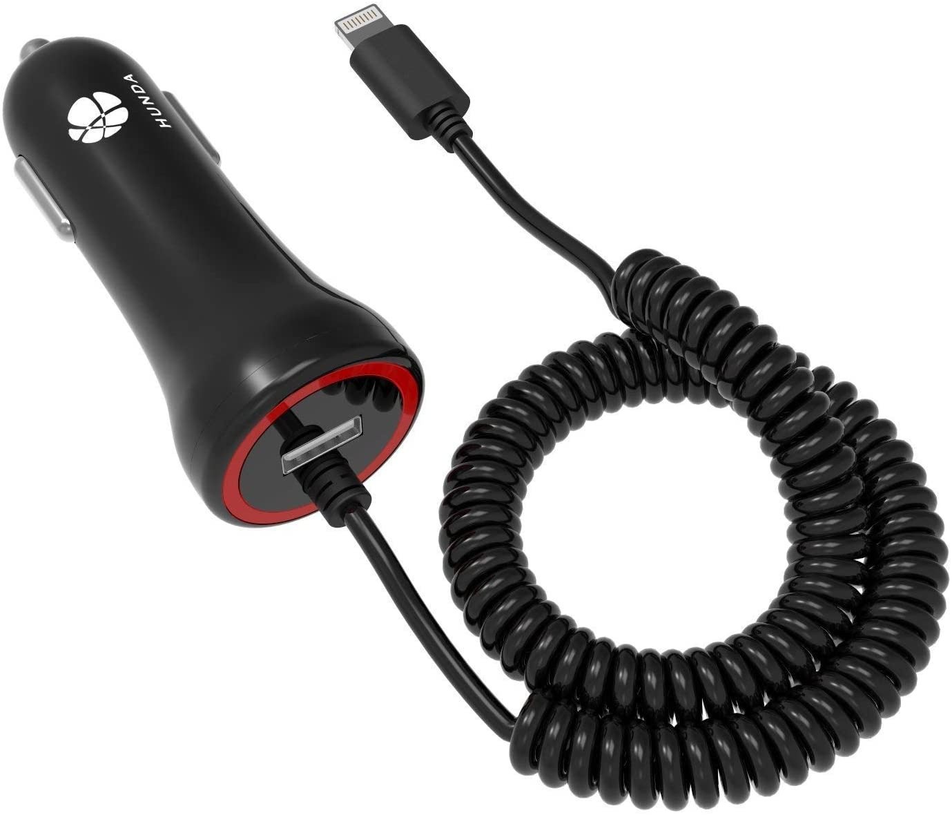 Car Charger, 24W/4.8A USB Car Charger Compatible iPhoneX,8/8Plus,7/7plus,6/6s,6/6s+,5s,5,SE,iPod,iPad Pro,Air,iPad