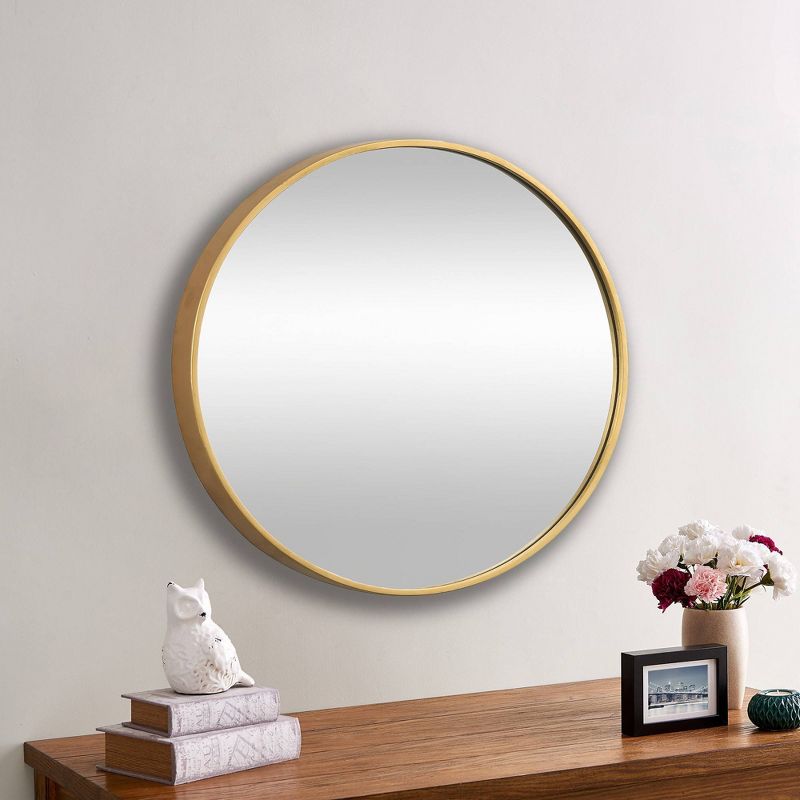 Beckham Round Mirror Gold - FirsTime