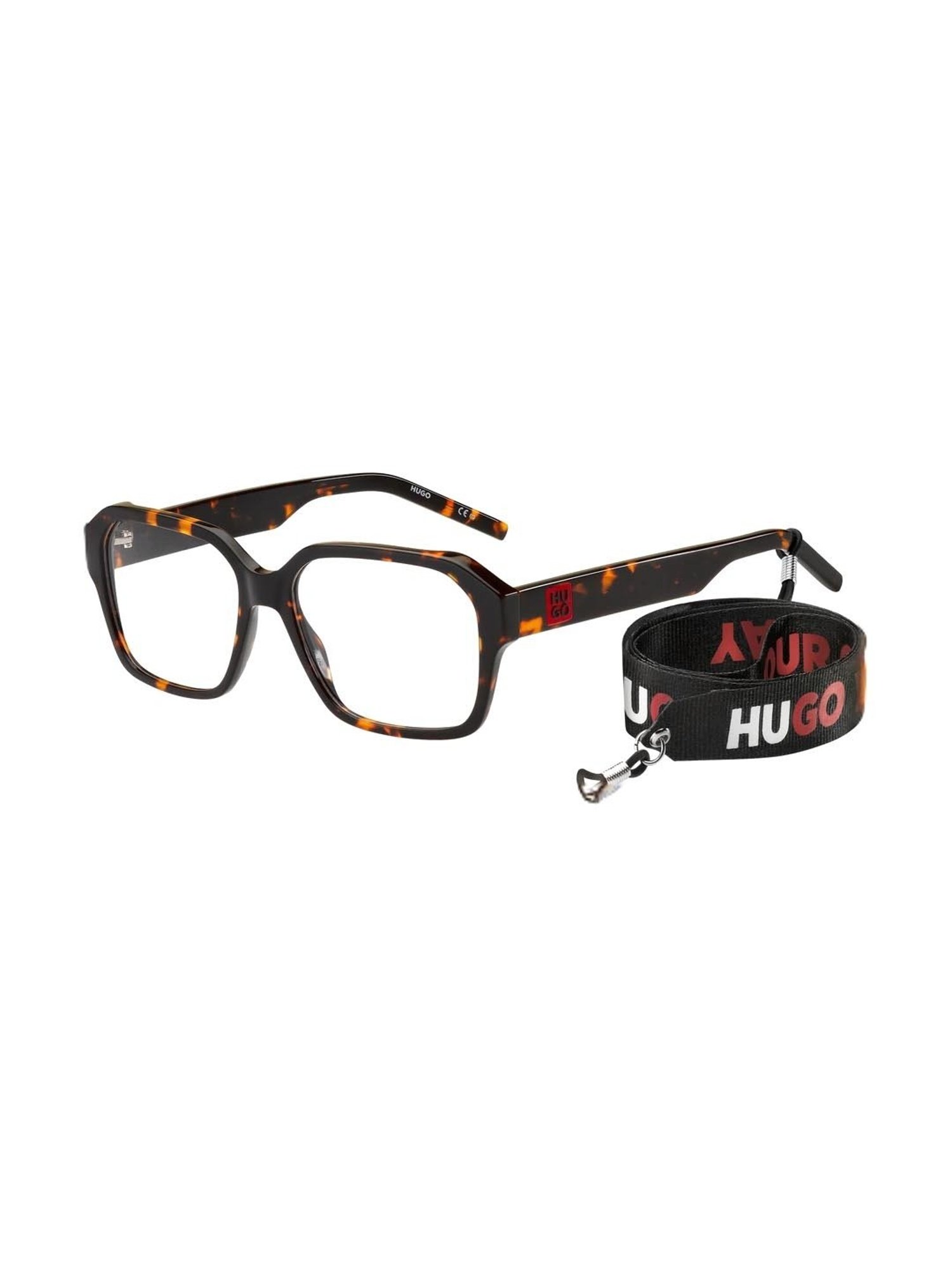HUGO Brown Square Unisex Eye Frames