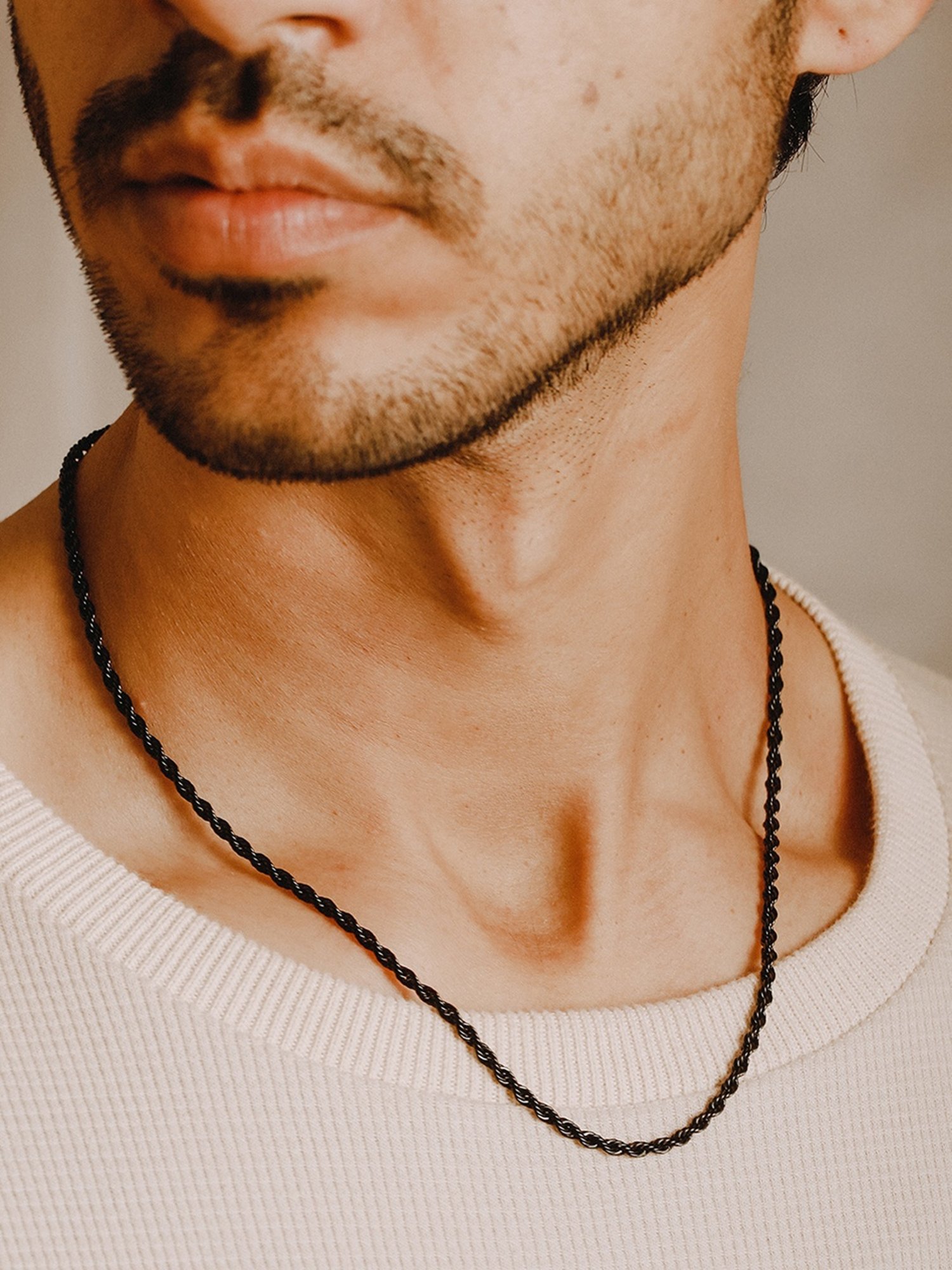 Aatmana Men Black Stainless Steel Chain