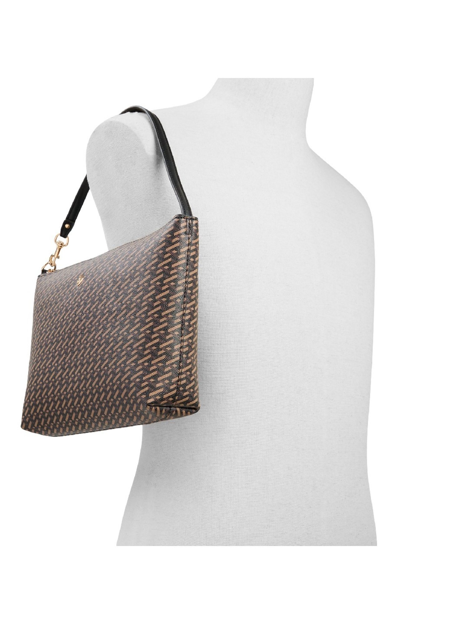 Call It Spring Brown & Black Printed Extra Large Tote Handbag