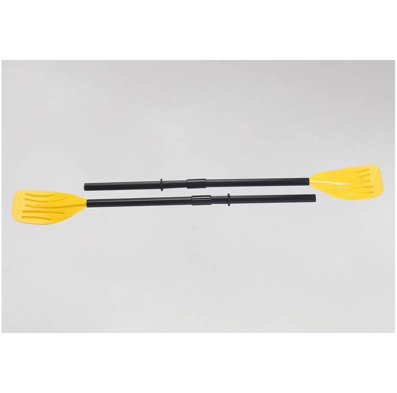 Intex Excursion 5 Person Inflatable Raft, 2 Oars and 2 Red Life Jackets, L/XL