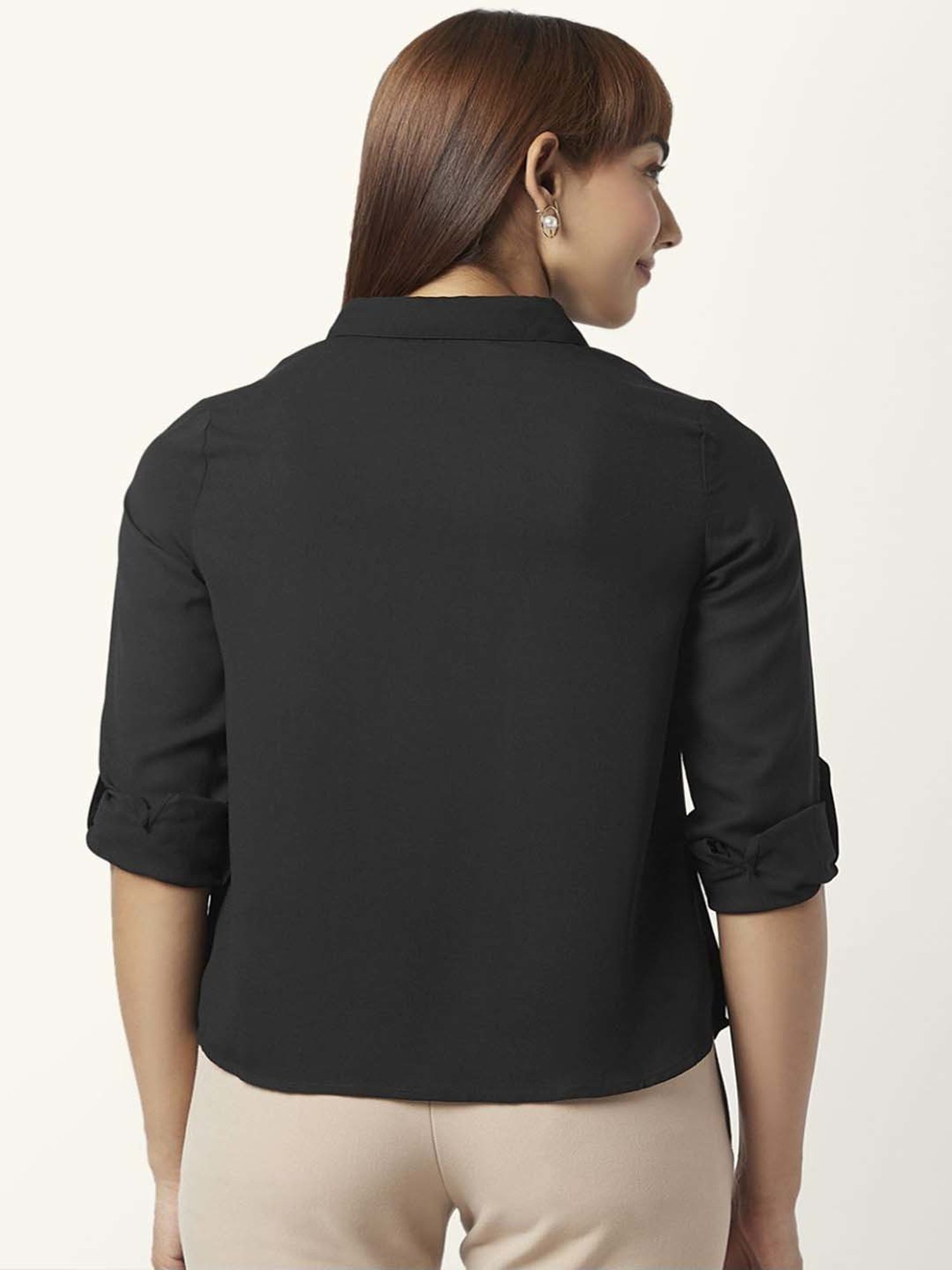 Annabelle by Pantaloons Black Comfort Fit Top