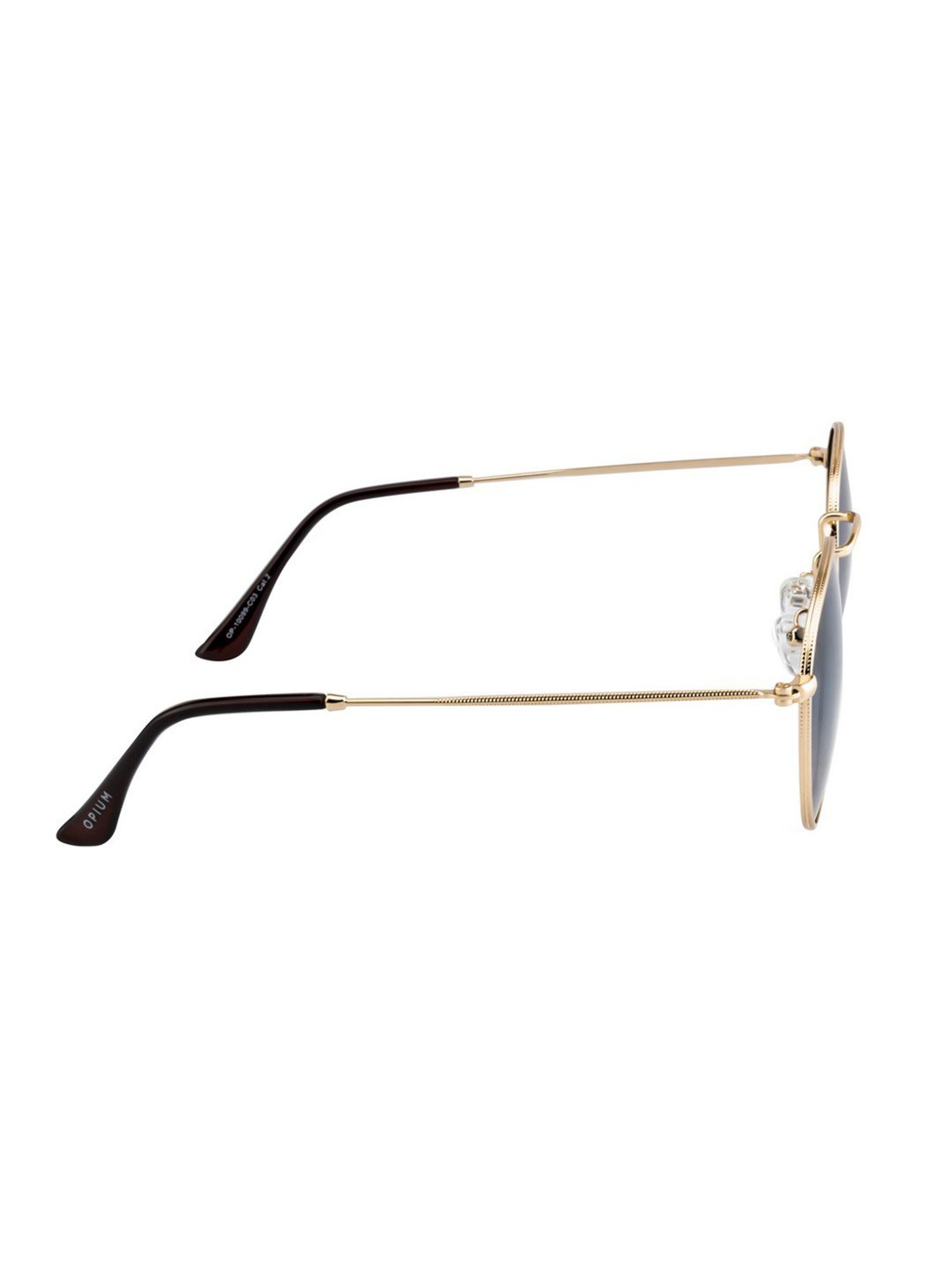 Opium Grey UV Protection Round Unisex Sunglasses