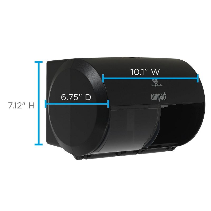 Georgia-Pacific Compact 2-Roll Side-by-Side Coreless Toilet Paper Dispenser by GP PRO 2724432