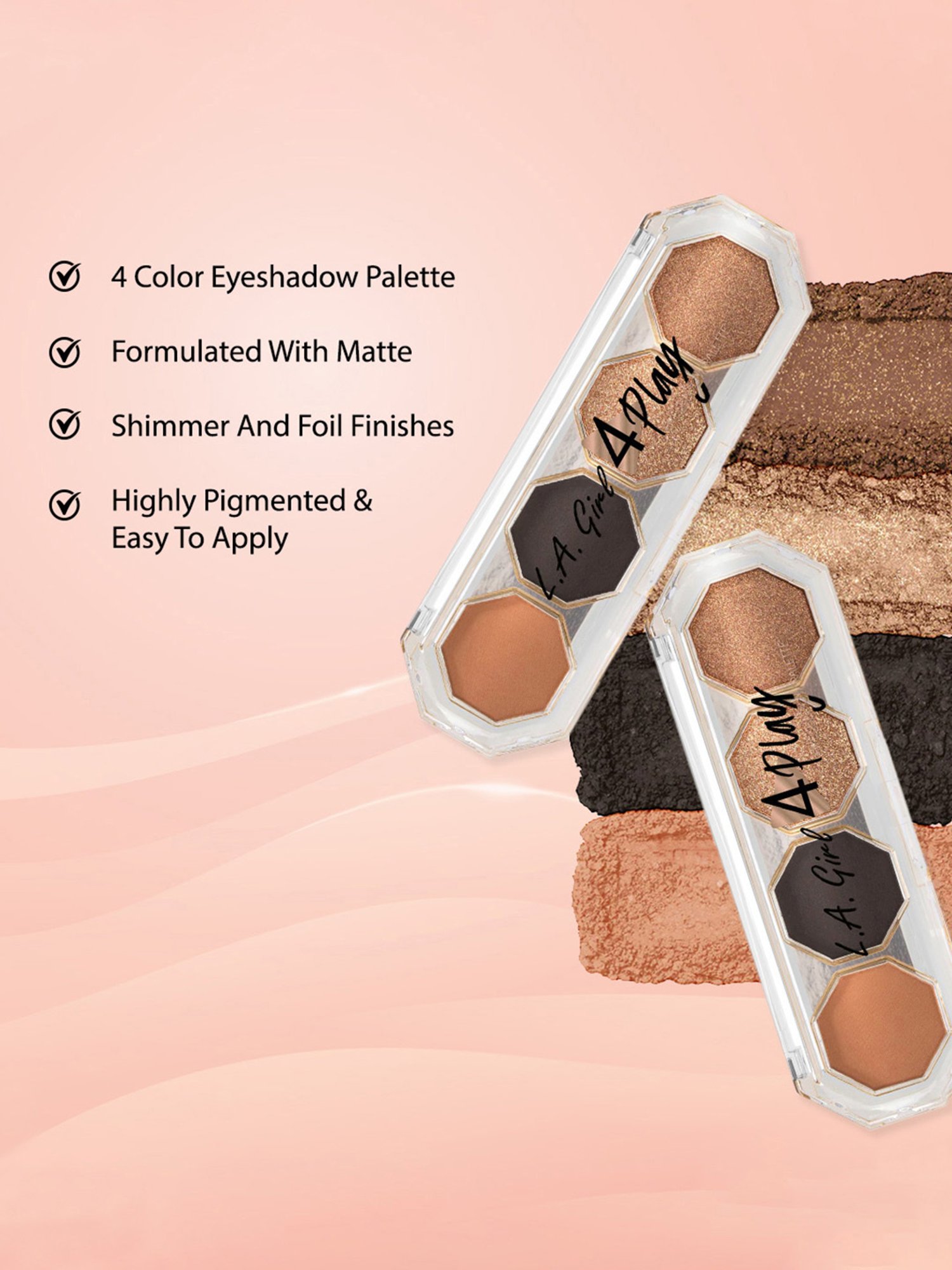 L.A.Girl 4 Play Eyeshadow Seduce - 3.2 gm