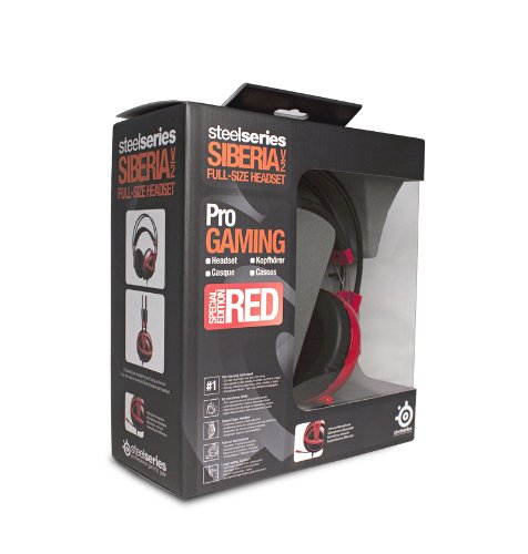 SteelSeries Siberia V2 Full-Size Gaming Headset (Red)