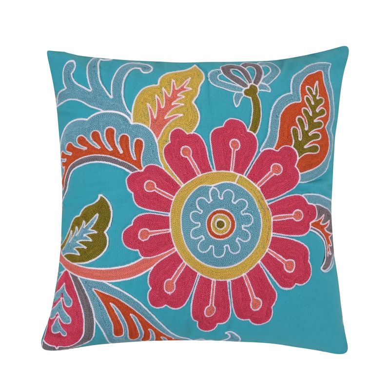 Palisades Floral Decorative Pillow Teal - Levtex Home