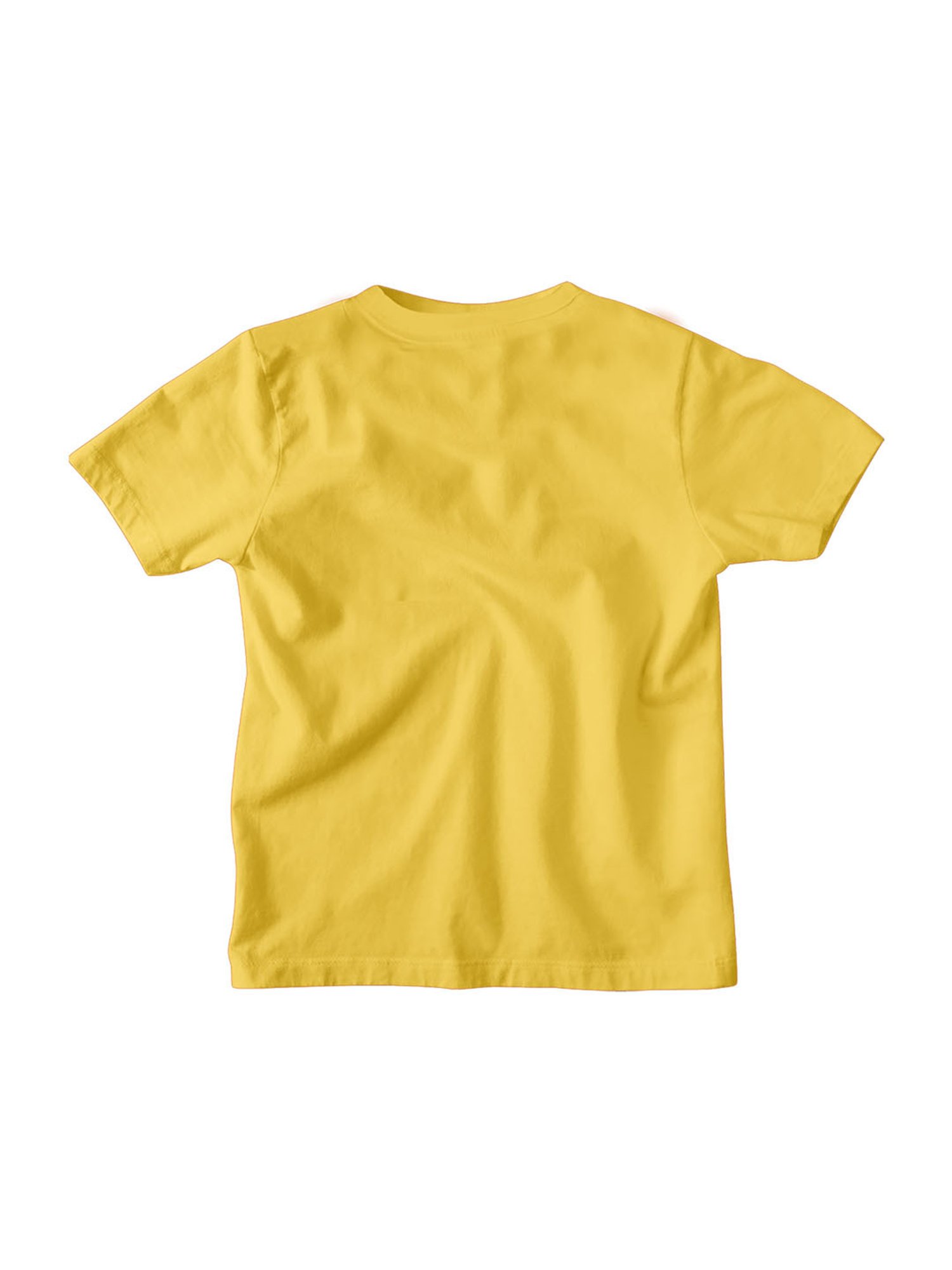 Bonkids Kids Yellow Cotton Printed Monster T-Shirt