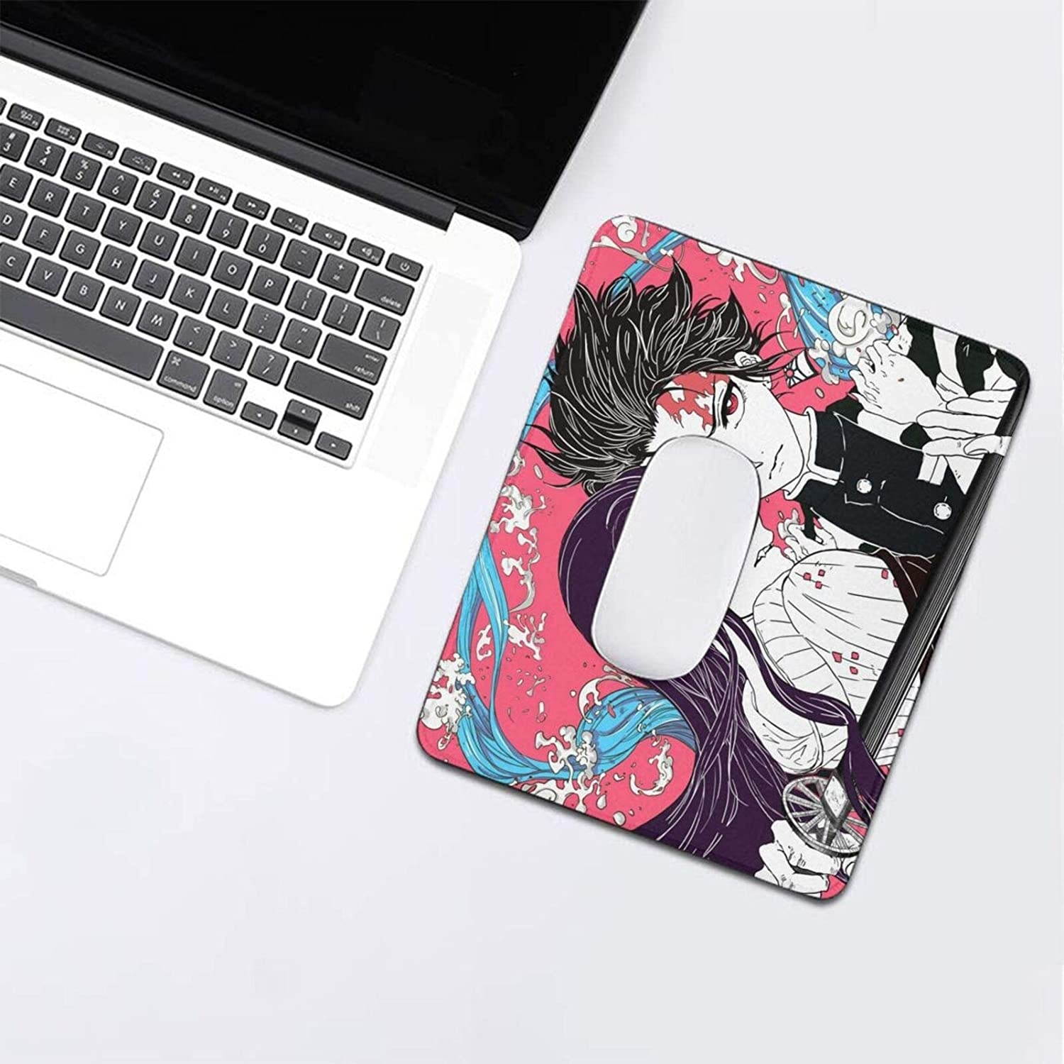 Demon Slayer-Kimetsu No Yaiba Mouse Pad Rectangle Rubber Non-Slip Mouse Mat for Office Computer Gaming