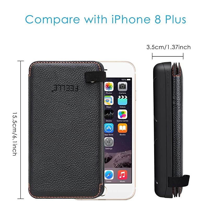 Solar Charger 24000mAh Solar Power Bank with 3 Solar Panels Portable Phone Chargers for Smart Phones Tablets and More