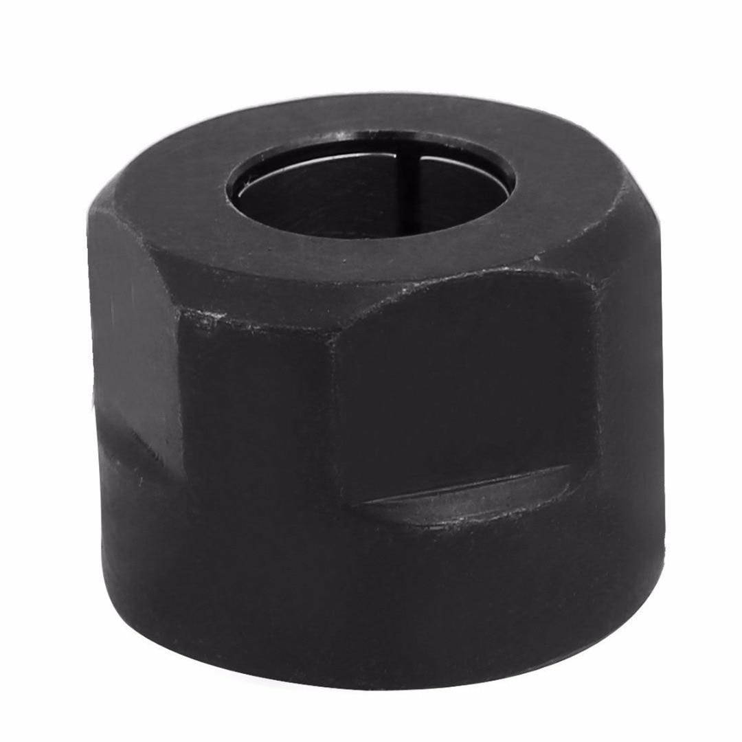 1pc Metal 1/2" Collet Nut Plunge Router Parts 22.5x27mm with High Hardness Black For Makita 3612