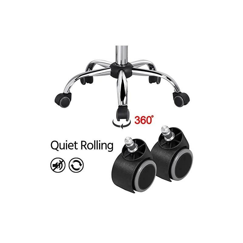 Adjustable Task Chair PU Leather Low Back Ribbed Armless Swivel Black Desk Chair Office Chair Wheels