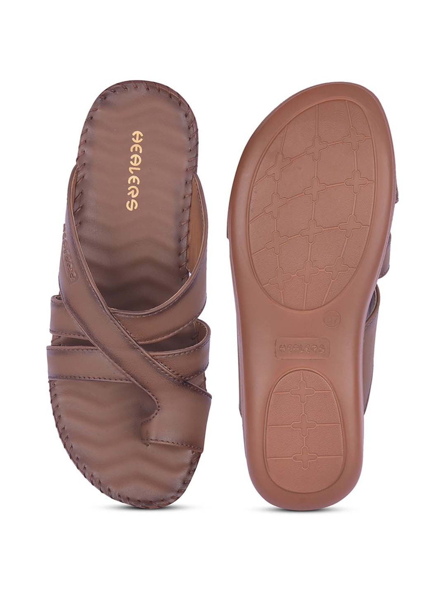 Healers by Liberty Women's Tan Toe Ring Wedges