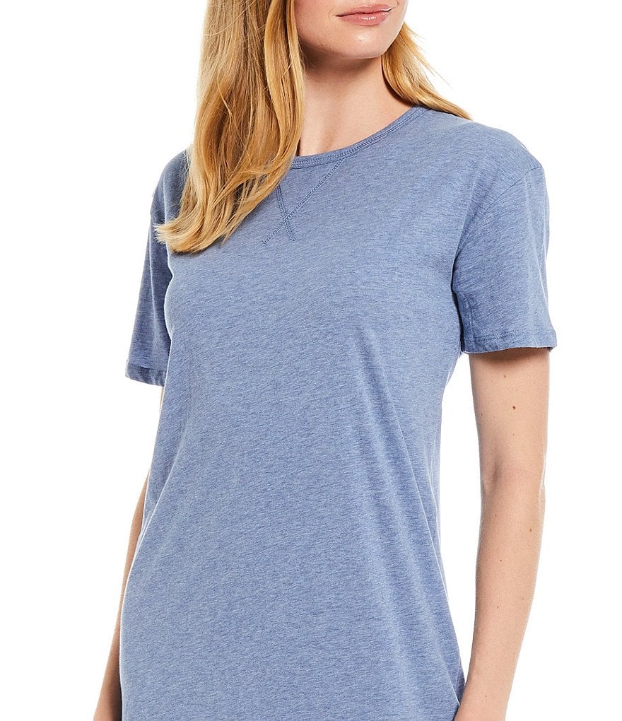 Miss Elaine Plus Cottonessa Floral Print Knit Long Nightgown