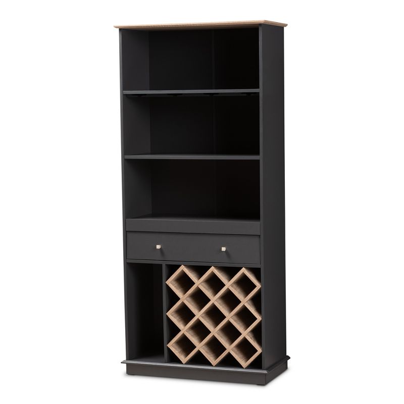 Austin Wine Cart Brown/Black - Linon
