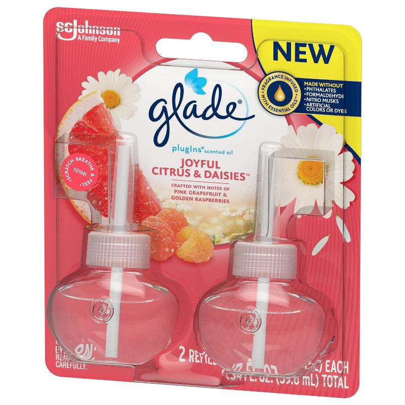 Glade Joyful Citrus Daisies PlugIns Refill - 2ct