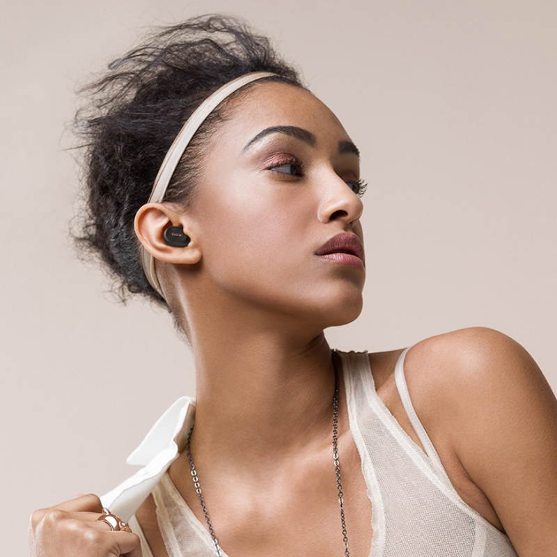 QCY T1C TWS Earphone Blutooth 5.0 Headphone 3D stereo Dual Mic Noise Cancelling Headset with charging box