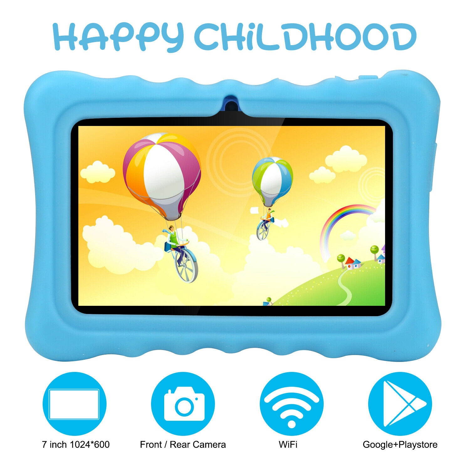 7'' Inch Kids Google Tablet PC Android 9.0 Quad Core Dual Camera WiFi 32GB