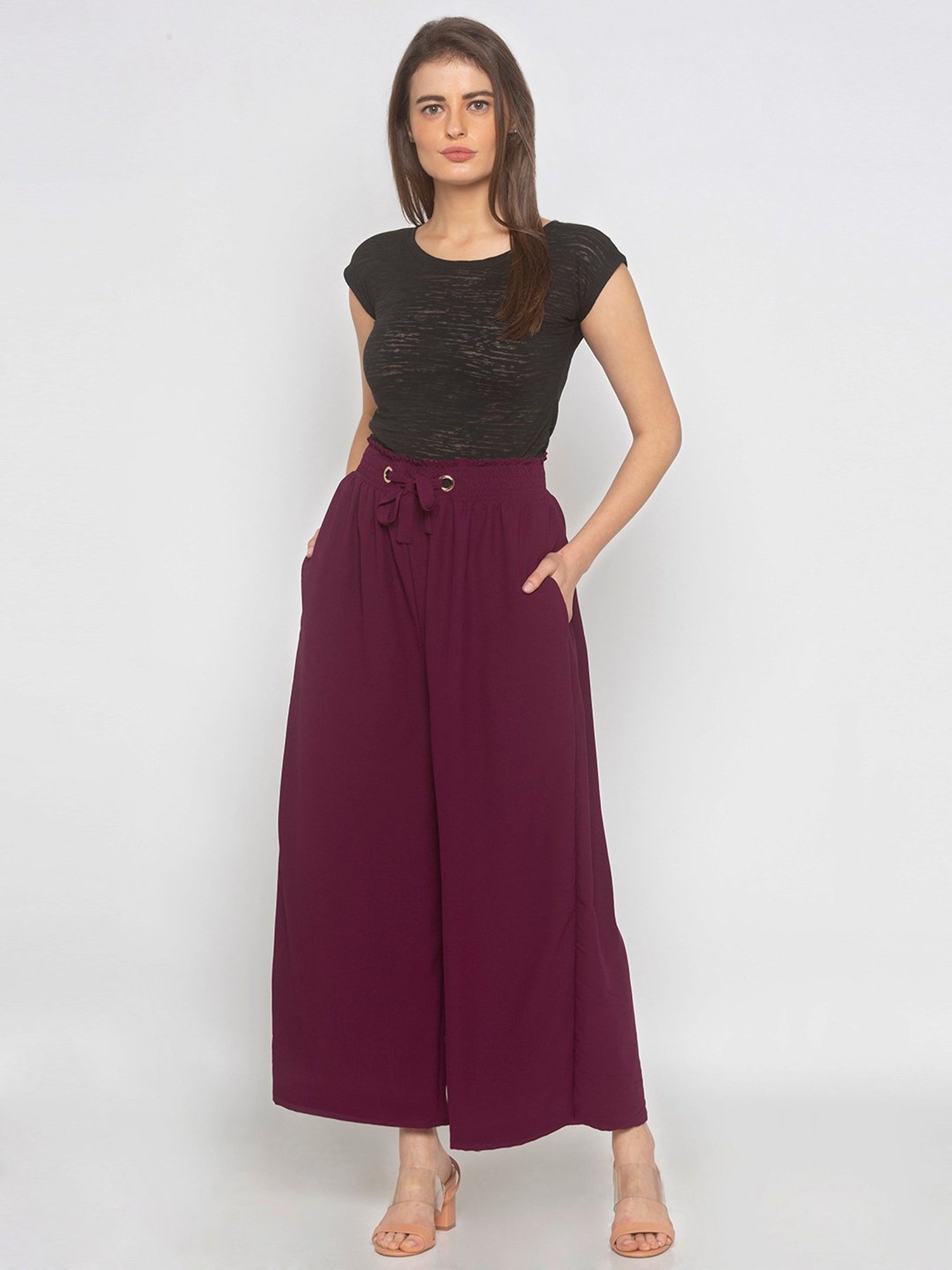 ITI Purple Mid Rise Pants