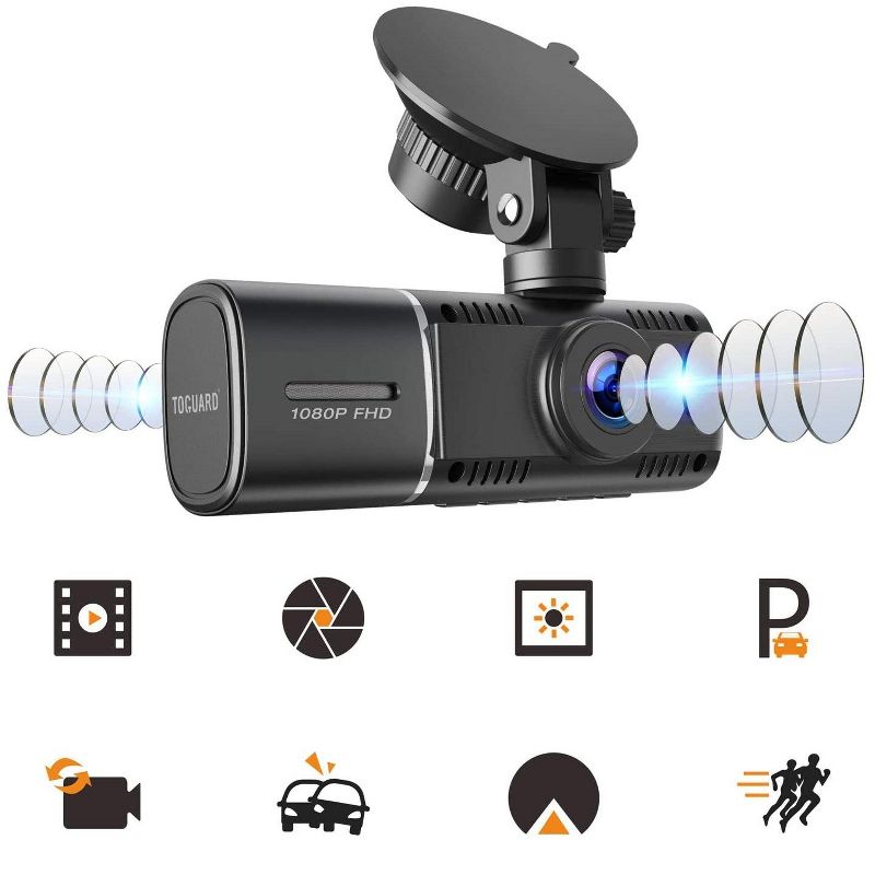 TOGUARD CE41  with IR Night Vision Dual Dash Camera