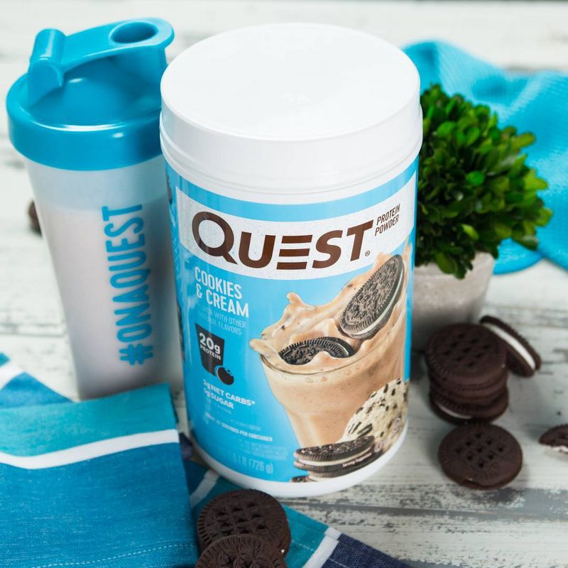 Quest Protein Powder - Cookies & Cream - 25.6oz