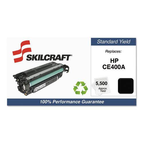 SKILCRAFT 751000NSH1278 Remanufactured CE400A Toner, Black Black