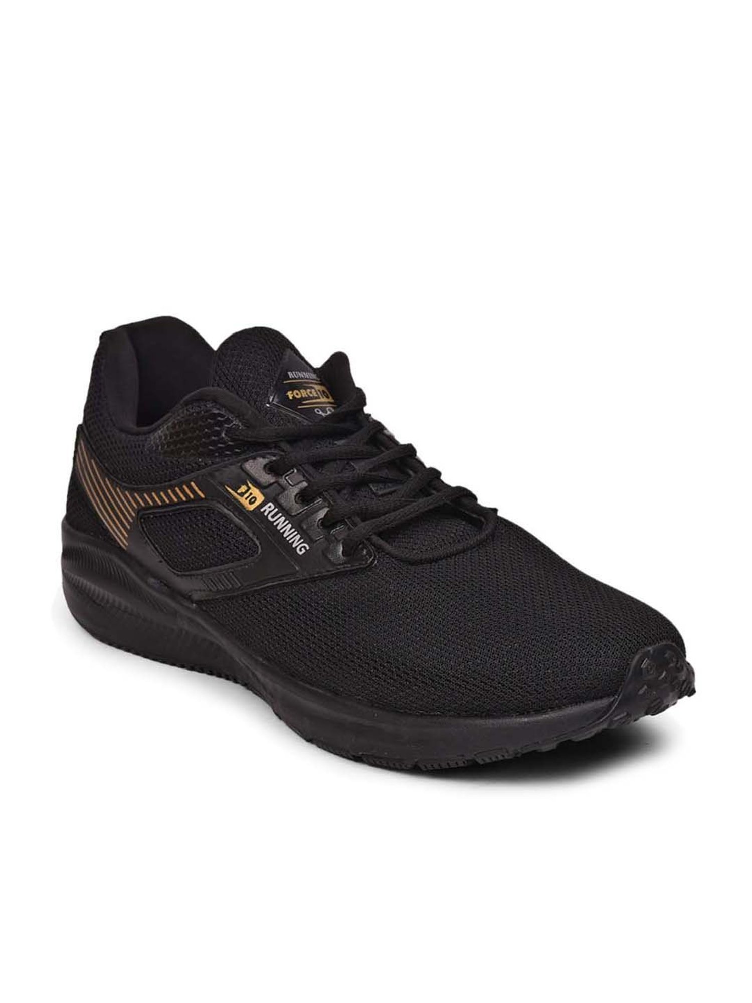 Force 10 by Liberty Men's Black Running Shoes