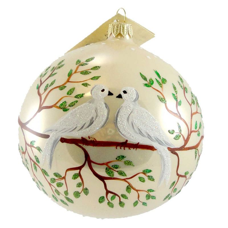 Christina's World Holly & Ivy Santa Ornament Christmas Ball  -  Tree Ornaments
