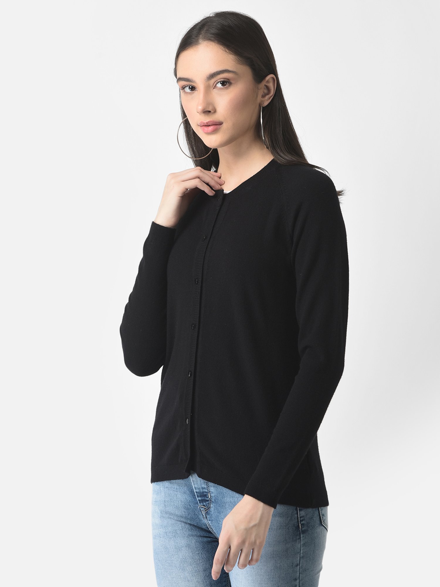 Crimsoune Club Black Cardigan