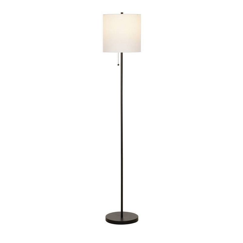 56.5" Stick Floor Lamp (Includes LED Light Bulb) Black - Cresswell Lighting