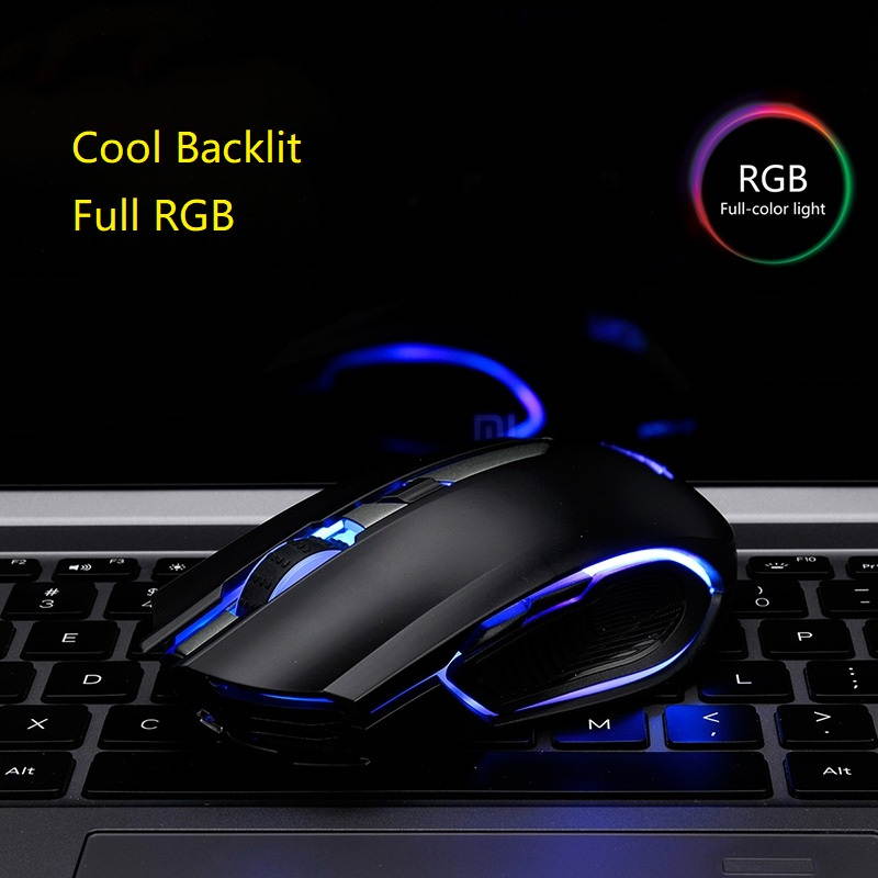 Ajazz AJ302-  Ergonomic Design, Cool Exterior 2.4GHz/ Wired 2 Modes 5000DPI 6-Button RGB Backlit Light  Gaming Mouse For PC and Laptop - Pink