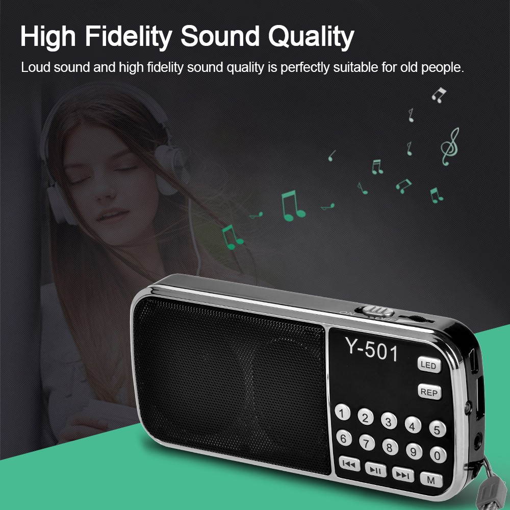 Y-501 Mini Portable Digital FM Radio