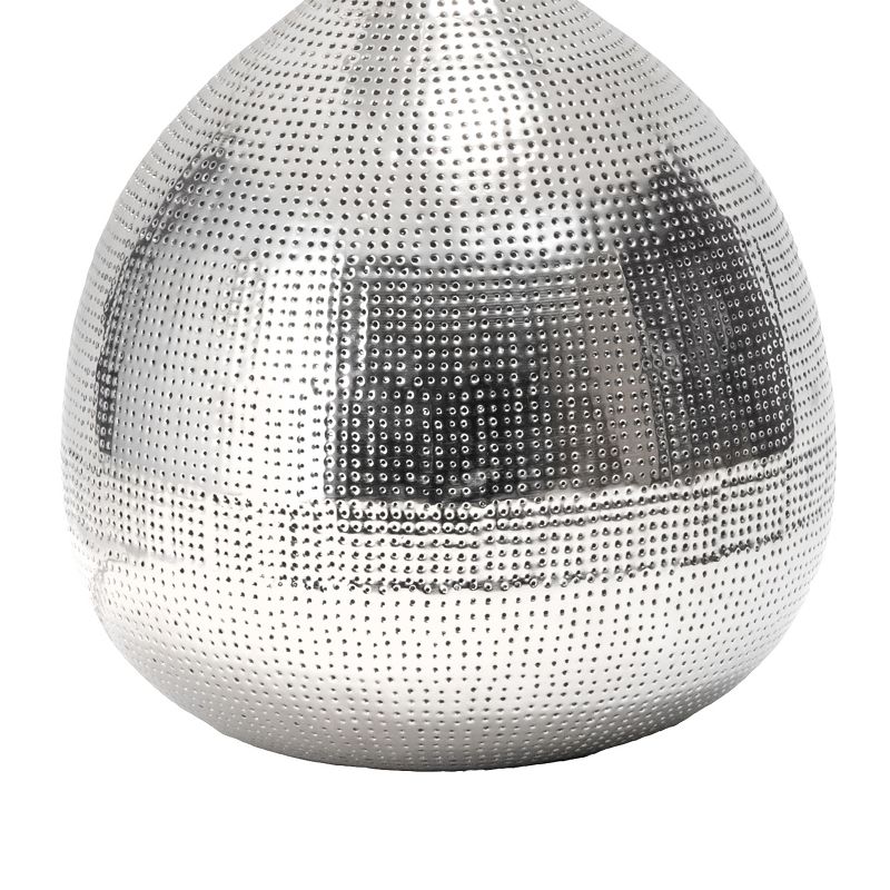 nuLOOM Islip 24" Iron Table Lamp Lighting - Nickel 23.5" H x 14" W x 14" D